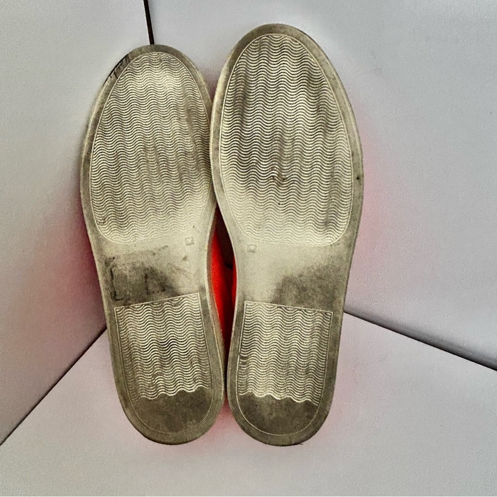 Common Projects Achilles Fluo Orange Suede Low Top Sneakers - Picture 10 of 10